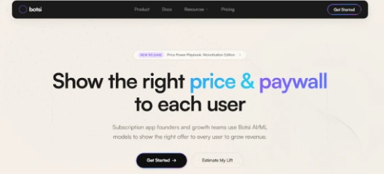 Botsi website screenshot