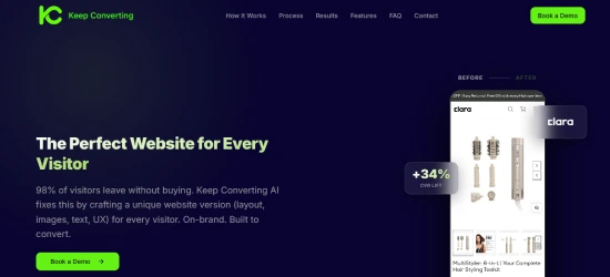 Keep Converting website screenshot